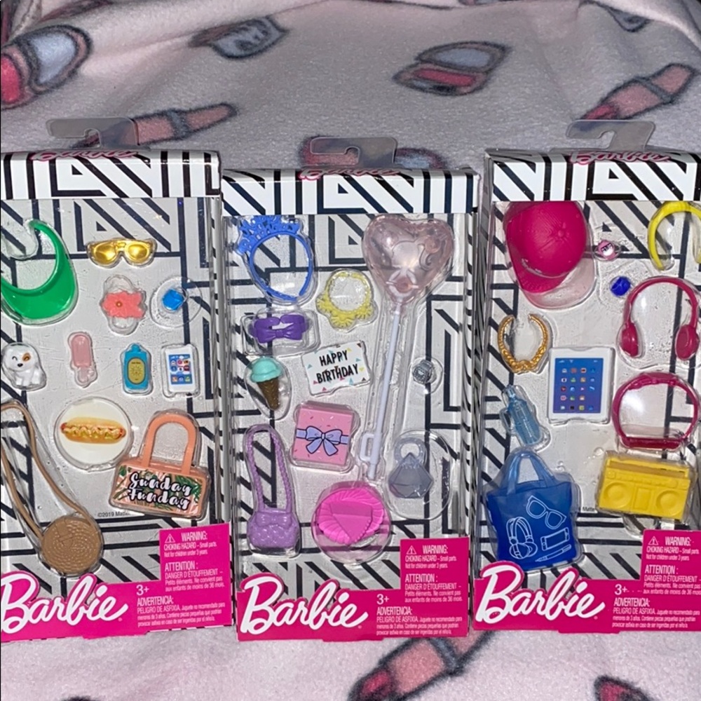 NEW Barbie Accessories Bundle Set of 3